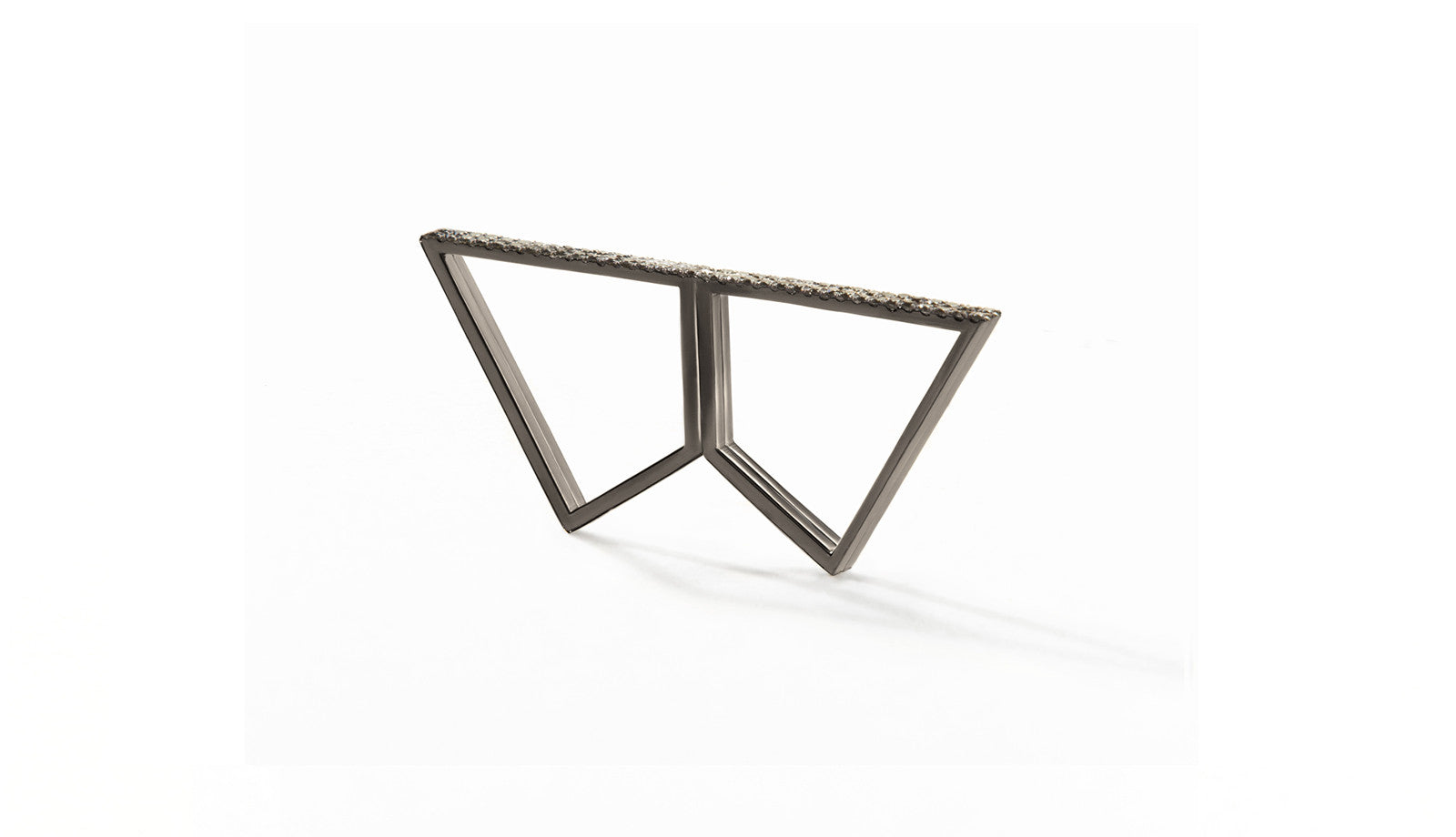 Sophie Birgitt Jewellery DOUBLE REFLECTION 18K Gun Metal Black Gold (less diamonds)